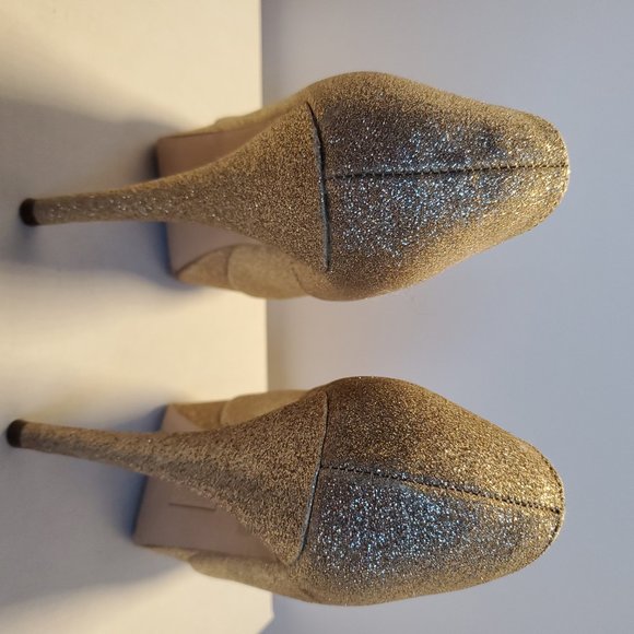 Gold Glitter Heels - Picture 7 of 8